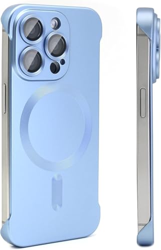 Coque magnétique iPhone 15 Pro MagSafe haut de gamme avec vitre de protection caméra pure