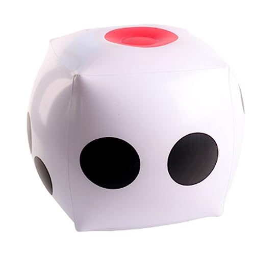 ZASCHMOY Dados Inflables Gigantes de 15 Pulgadas – Dados Inflables Gigantes Divertidos de PVC para Juegos de Interior y Exterior, Juguete de Grande para Fiestas en la Piscina y Actividades Familiares