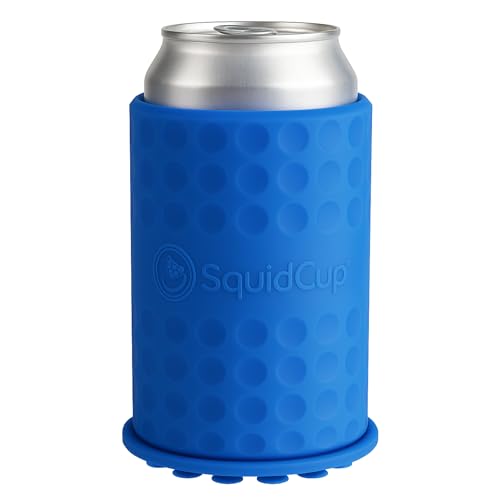 Sqoozie Non-Tipping Insulated Boat Can Holder (Island Blue, Standard) Portable, Magnetic & Suction...