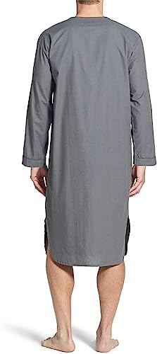 Pyjama caftan musulman confortable et fluide : ampleur optimale en taille XL gris - 3