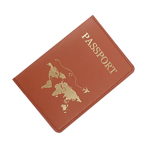 Organizador de passaporte de viagem de couro – Capa de passaporte elegante com capacidade suficiente