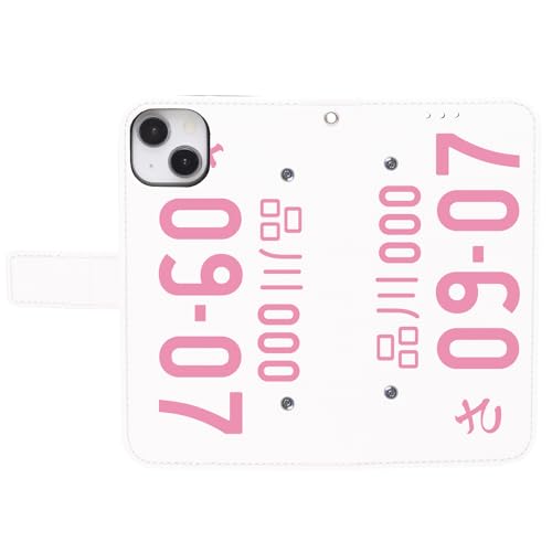 ONLYOU iphone 16 pro max �p �P�[�X �� �i���o�[�v���[�g �J�X�^�� �I�[�_�[���C�h diary case �A�C�t�H��16�v���}�b�N�X (iPhone16promax E. White(�w�i)-Pink(����))