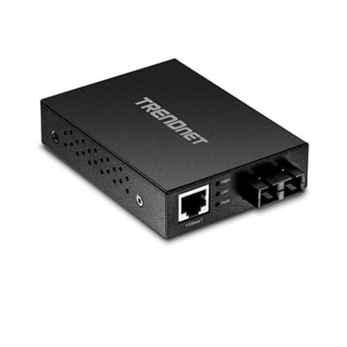 Image of TRENDnet 100 Base-T to 100 Base-FX Multi-Mode SC Fiber Converter, Standalone, 10 /100 Mbps Auto-MDIX Fast Ethernet Port, Fiber Networking up to 2 km (1.25miles), 200 Mbps Switching Capacity, TFC-FMSC