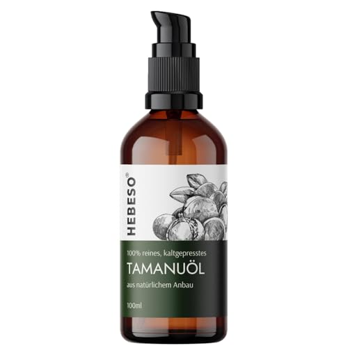 Tamanu öl 100% Bio Kaltgepresst 100ml | Tamanuöl hilft bei der Behandlung der erkrankten Nagelplatte, Akne...