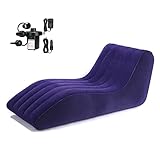BDL Yoga Chaise Lounge Indoor Inflatable Deck Chair with Household Air Pump, Lounger Sofa Furniture...
