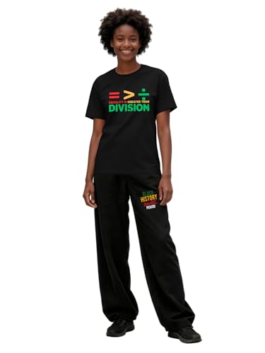 Image of Black History Pajamas, Graphic Matching Sets for Women, Magic Afro American Natural Hair Vintage Melanin T-Shirts and Pants