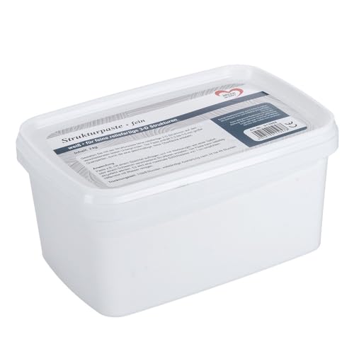 Ideen mit Herz Pasta estructural para estructuras 3D en relieve en diferentes superficies | blanco | 400 g (fino, 2 kg)