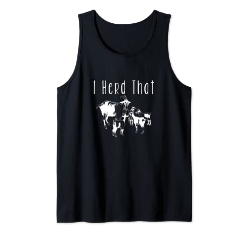 Funny Farmer Cow Gift I Herd That Cowgirl Cowboy Men Women Tank Top