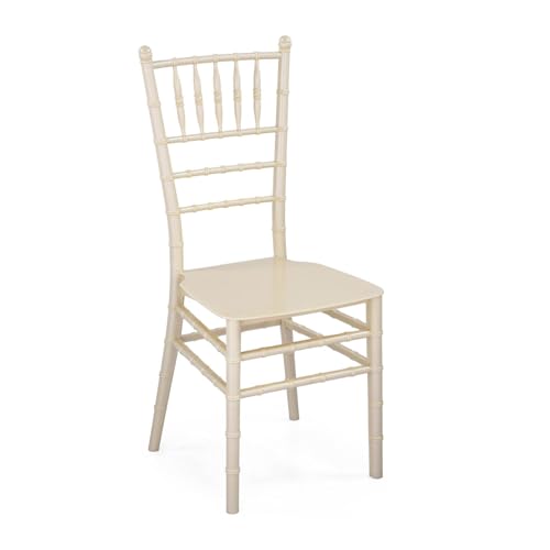 Image of Nilkamal Bliss Plastic Chair | Royal Look with Balanced Posture Support | for Living Room, Dining Room, Garden, Cafes, Balconies, Weddings & Events | Steel Pearl White