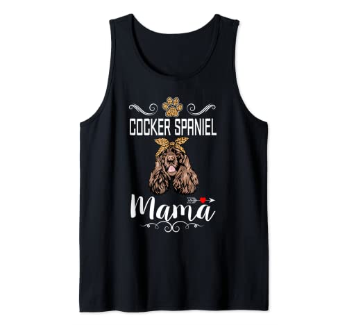 Cocker Spaniel Mama Dog Lover Puppy Dog Mom Mothers Day Canotta