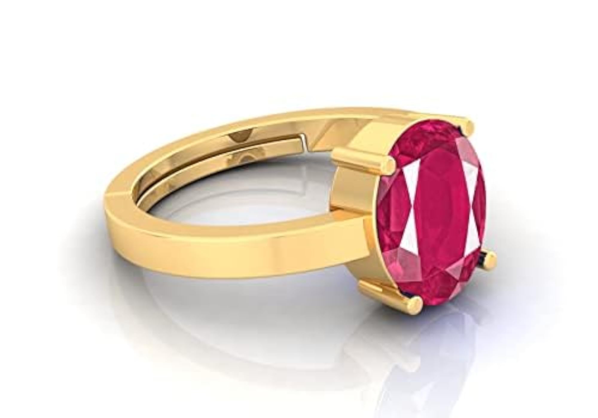 7.25 Ratti Certified Ruby Adjustable Ring