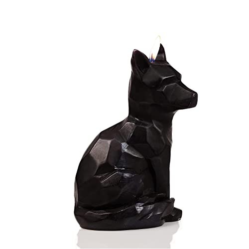Geometric Fox Candle - Spooky Unique Gift For Animal Lovers - Goth, Gothic Skeleton Candle 7" H - Burns For 5.5 Hours - Animal Candles, Animal Party Gifts, Birthday Gifts #TOP3