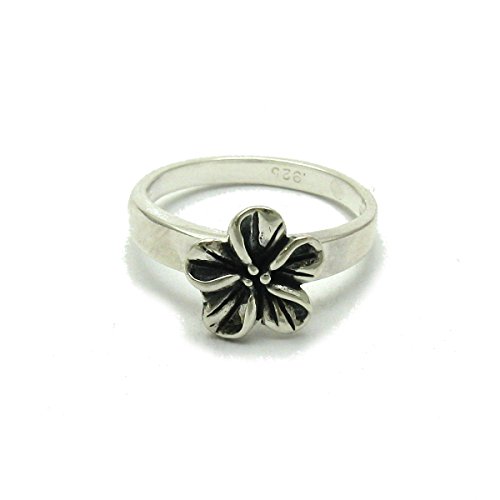 Bague en argent massif 925 Fleur Empress bijou anneau argent femme ajustable tendance