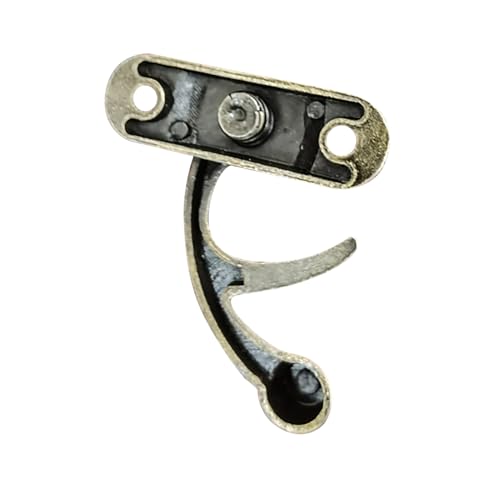 uxcell Vintage Lock Clasp Right Latch Hook Hasp 42mm x 36mm Swing Arm Latch Plated Bronze, 2 Pcs W Screws - Image 6