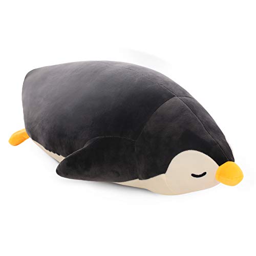 DENTRUN Penguin Stuffed Animals Bulk, Cute Penguin Plush Doll Play Toys for Kids Girls Boys Adults Birthday Xmas Present, Adorable Soft Plushies and Gifts, 12.20/18.11/22.44/25.98 Inchs, Blue, Black