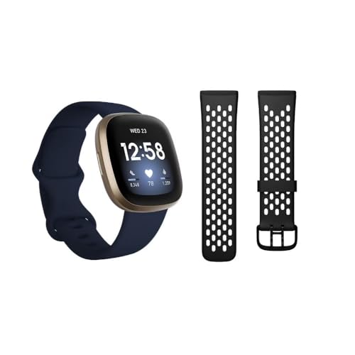 Fitbit Versa 3 X}[gEHb`Zbg STCYLTCỸoht {[iX[WANZT[oh - Midnight FB511GLNVS