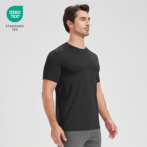 netdraw Men's Bamboo Viscose Athletic Shirt Lightwieht Cooling Moisture Wicking Workout Running Hiking Fitness T-Shirt2