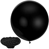 ❤ Globo gigante en nero, 6 piezas Globos grandes de 36 pulgadas, aprox. 90 cm (inflado).