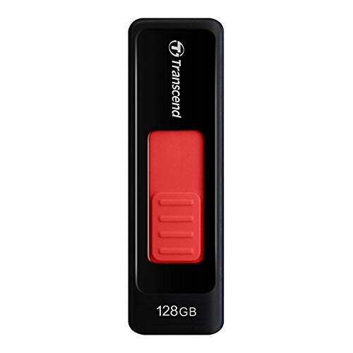 Transcend USBメモリ 128GB USB 3.0 スライド式 ブラック TS128GJF760