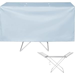 JUSJUBR Heated Clothes Airer Drying...