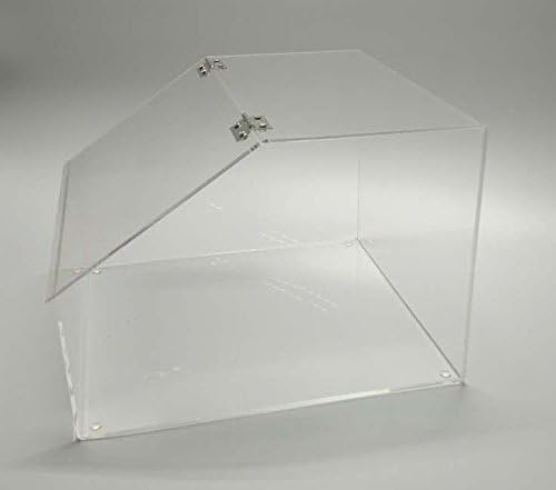 Miniatura 6 de FixtureDisplays 12 x 8.5 x 12 Plaxiglass Candy Bin Dispensador de caramelos de acrílico transparente transparente con tapa 100871-NF