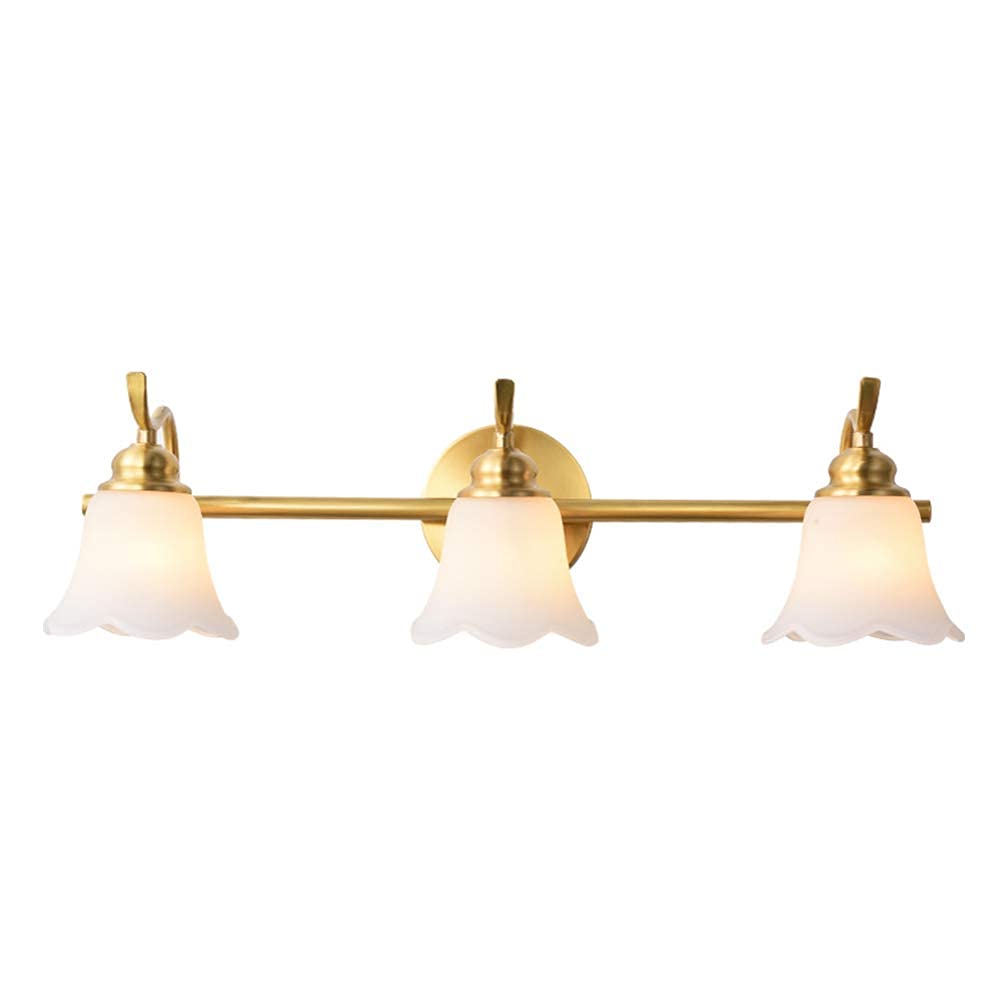 Lámpara De Espejo LED Retro Para Baño - Impermeable IP44, 15W Luz Natural 4000K, Diámetro 53cm, Estilo Vintage