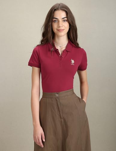 Image of U.S. Polo ASSN. Women's Cotton Slim Fit T-Shirt