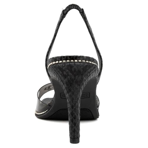 Juicy Couture Women's High Heels - Slingback Dress Sandals Featuring Lucite Strap and Dazzling Rhinestone Logo Embellishments3