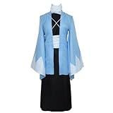 Titulow Hakuoki Shinsengumi Hajime Saito Kimono Outfit Anime Cosplay Costume (Female S)