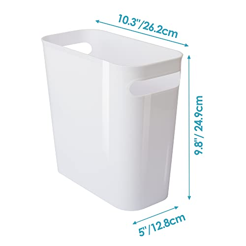 image for Vtopmart 4 Pack Plastic Small Trash Can, 1.5 Gallon/5.7 L Office Trash