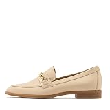 RYŁKO - Damen Mokassins I Glattleder I Lederfutter I Flache Sohle I Elegant I Bequem und Praktisch I 2SR15 - Hellbeige, Größe 40