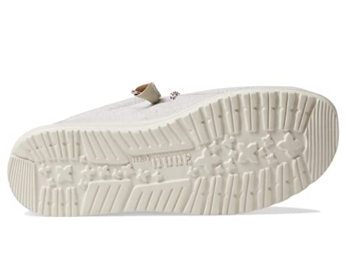 Image of Hey Dude Wally Braided Sneaker Rosso da Uomo 40003-6VP, Stars N Stripes, 5 UK