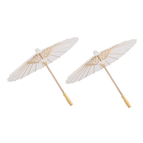 YARNOW 2 Pçs Mini Guarda-Chuvas Chinoiserie Decoração De Casamento Decorações De Casamento Flor Rend