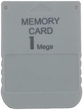 1 MB Memory Card for PlayStation 1 Playstation 1 Console 1 Mega Memory Card White
