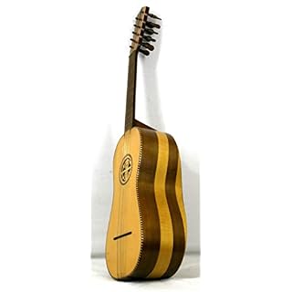 Musikalia Guitare Battente, de lutherie, avec rosette en bois perforée à la main, chevilles de bois - Les Beatles, Paul McCartney, John Lennon, RIngo Starr, George Harrison Musikalia Guitare Battente, de lutherie, avec rosette en bois perforée à la main, chevilles de bois – Image 2