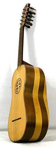 Musikalia Guitare Battente, de lutherie, avec rosette en bois perforée à la main, chevilles de bois - Les Beatles, Paul McCartney, John Lennon, RIngo Starr, George Harrison Musikalia Guitare Battente, de lutherie, avec rosette en bois perforée à la main, chevilles de bois – Image 3
