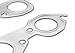 Flowtech 99153FLT Header Gaskets - Aluminum-Layered - Round Ports