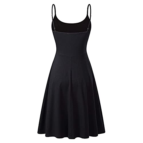 Keyiwa Pregnant Dresses For Women, Sexy Fashion Floral Print Maternity Dress Plus Size Loose Nursing Camisole, 1-Black, Medium #TOP3