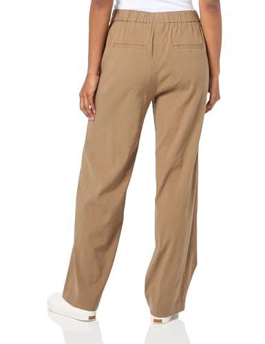 Vince Women's High Waist Pull on Linen Trouser3