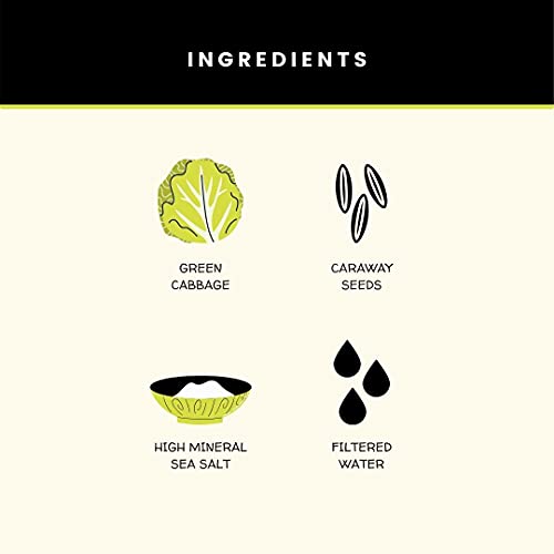 Olive My Pickle Fermented Sauerkraut - 96 Ounces | 6-Pack Bundle of Probiotic Classic Caraway Sauerkraut with Natural Probiotics for Gut Health - Great for Sandwiches, Salads, Asian Dishes, and Meat - Thumbnail 4