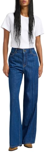 Lee Stella Wide Leg Jean Dark Eton Size 28X31 - 3