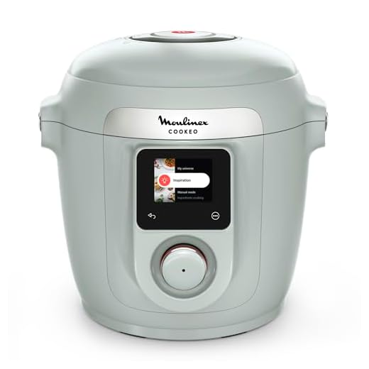 Moulinex Cookeo Wifi 10-en-1, Multicuiseur intelligent haute pression, 10modes de cuisson, Rapide, Sans surveillance, Guide de cuisson pas à pas, 6 L, CE96G310