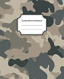 Composition Notebook: Rocky Mountain Camo - Slim Softcover - lined pages (wide ruled)