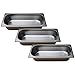 Produktbild Gastro-Bedarf-Gutheil 3 x Gastronormbehälter GN Behälter 1/3 65 mm tief stapelbar Edelstahl geeignet für Chafing Dish, Bain Marie, Saladette