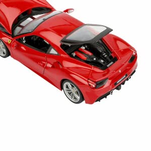 Ferrari Burago 1/18 Scale Diecast - 18-16008 488 Gtb Rosso Red #TOP4