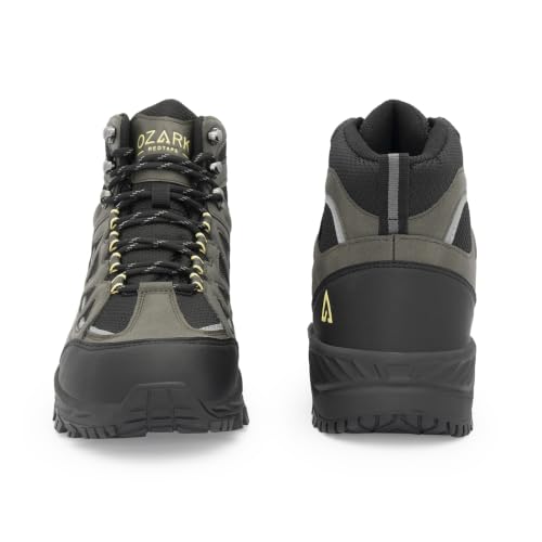 Image of Red Tape Ozark Green & Black Trekking Shoes for Men | High-Top Outdoor