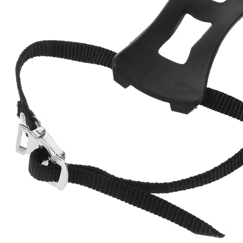 AMUSLESUR Cale-Pieds de Pédale de Vélo Noir en Plastique Sangles, 1 Paire pour Vélo de Route et VTT, Accessoire Pratique pour Pédales de Cyclisme – vue 3