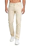 POINTS FORTS DESIGN : Le pantalon denim slim pour homme a un design classique à cinq poches, une braguette à boutons solide et des coutures parfaites et fines qui iront bien avec votre garde-robe. ighlightesignn-D Disponible en noir, kaki, gris clair, bleu-gris, vert et marron.