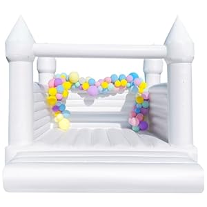 OZIS White Bounce House Castle for ...