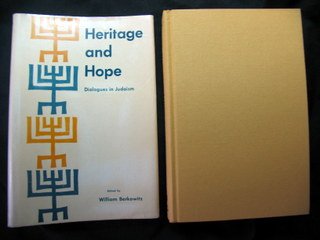 Hardcover Heritage and Hope: Dialogues in Judaism Book